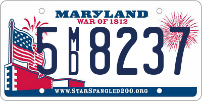 MD license plate 5MD8237