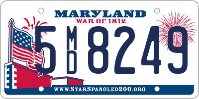MD license plate 5MD8249
