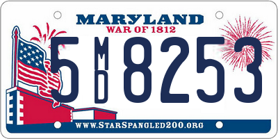 MD license plate 5MD8253