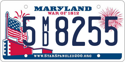 MD license plate 5MD8255