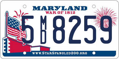 MD license plate 5MD8259