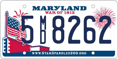 MD license plate 5MD8262