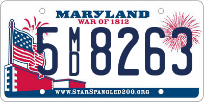 MD license plate 5MD8263