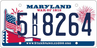 MD license plate 5MD8264