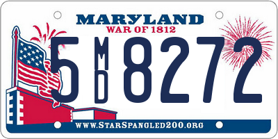 MD license plate 5MD8272