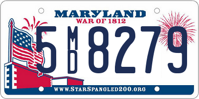 MD license plate 5MD8279