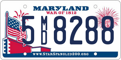 MD license plate 5MD8288