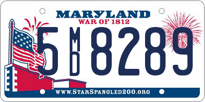 MD license plate 5MD8289