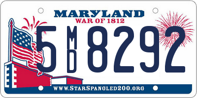 MD license plate 5MD8292