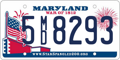 MD license plate 5MD8293