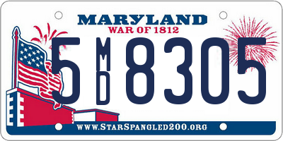 MD license plate 5MD8305