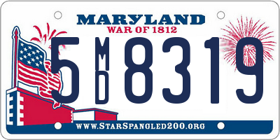 MD license plate 5MD8319