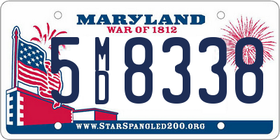 MD license plate 5MD8338