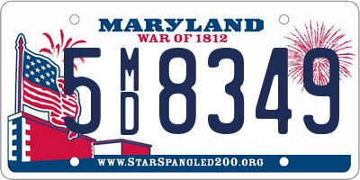 MD license plate 5MD8349