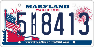MD license plate 5MD8413