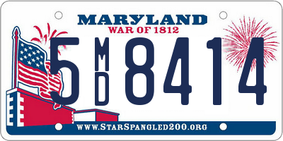 MD license plate 5MD8414