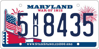 MD license plate 5MD8435