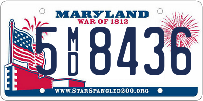 MD license plate 5MD8436