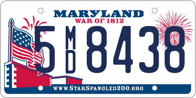 MD license plate 5MD8438