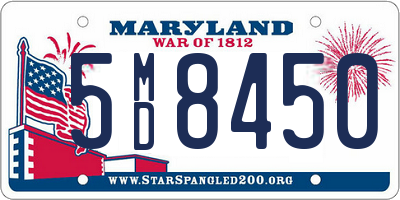 MD license plate 5MD8450