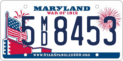 MD license plate 5MD8453