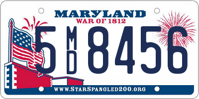 MD license plate 5MD8456