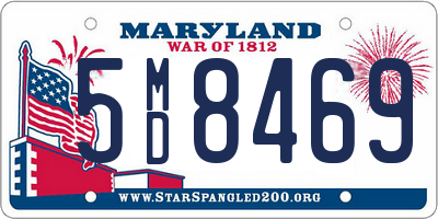 MD license plate 5MD8469