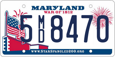 MD license plate 5MD8470