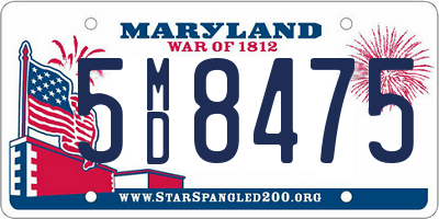 MD license plate 5MD8475