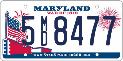 MD license plate 5MD8477