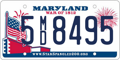 MD license plate 5MD8495