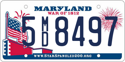 MD license plate 5MD8497