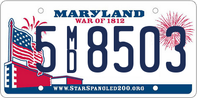 MD license plate 5MD8503