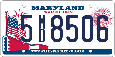 MD license plate 5MD8506