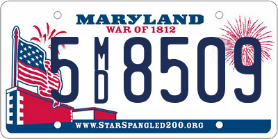 MD license plate 5MD8509