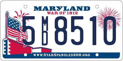 MD license plate 5MD8510