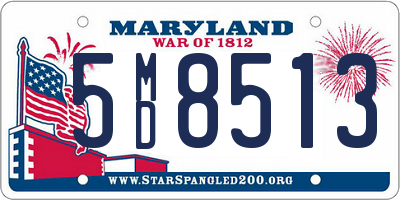 MD license plate 5MD8513