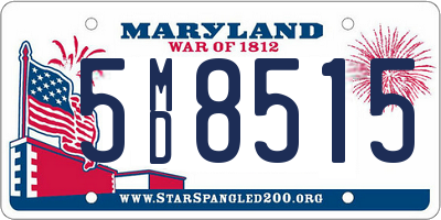 MD license plate 5MD8515