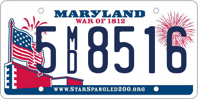 MD license plate 5MD8516