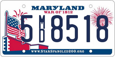 MD license plate 5MD8518