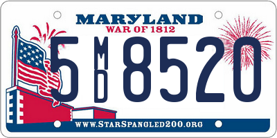 MD license plate 5MD8520
