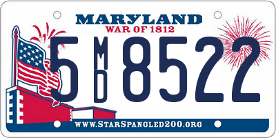 MD license plate 5MD8522