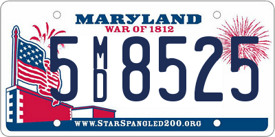 MD license plate 5MD8525