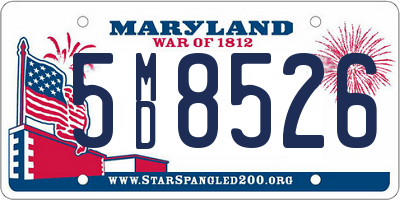 MD license plate 5MD8526