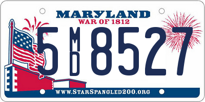 MD license plate 5MD8527