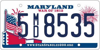 MD license plate 5MD8535