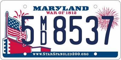 MD license plate 5MD8537