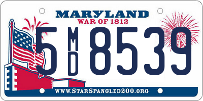 MD license plate 5MD8539
