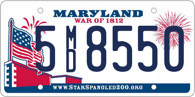 MD license plate 5MD8550