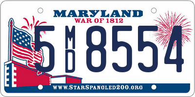 MD license plate 5MD8554